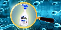 roundup bottle and sperm