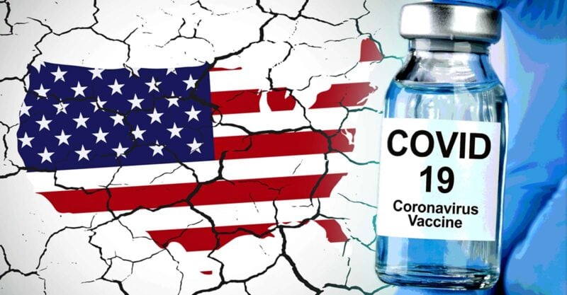 u.s map and covid vaccine