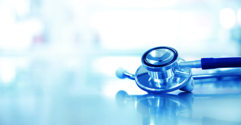 Stethoscope on table