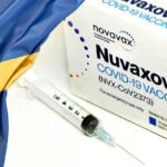 nuvaxovid box and sweden flag