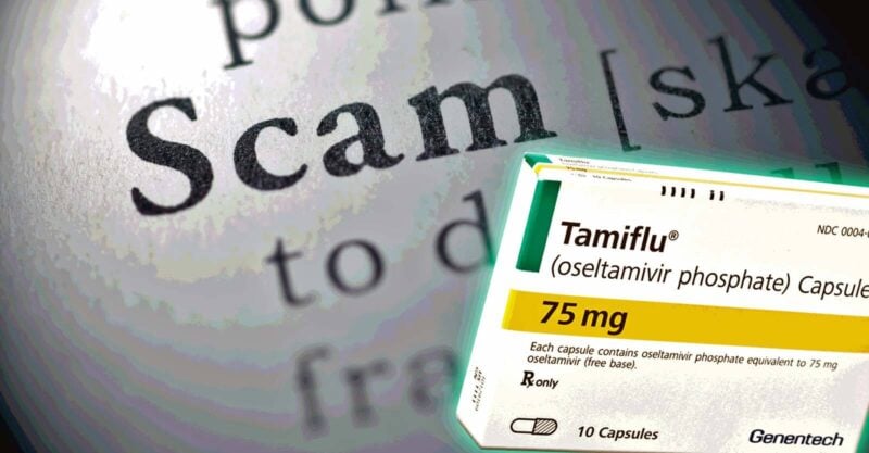 tamiflu box and scam definition