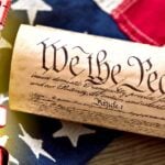 vaccine bottle and preamble to us. constitution