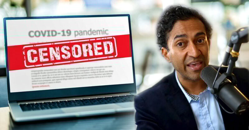 vinay prasad covid censorship feature