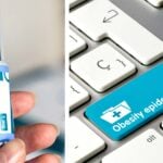 weight loss injection and words "obesity epidemic"