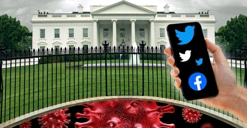 white house covid censorship twitter facebook feature