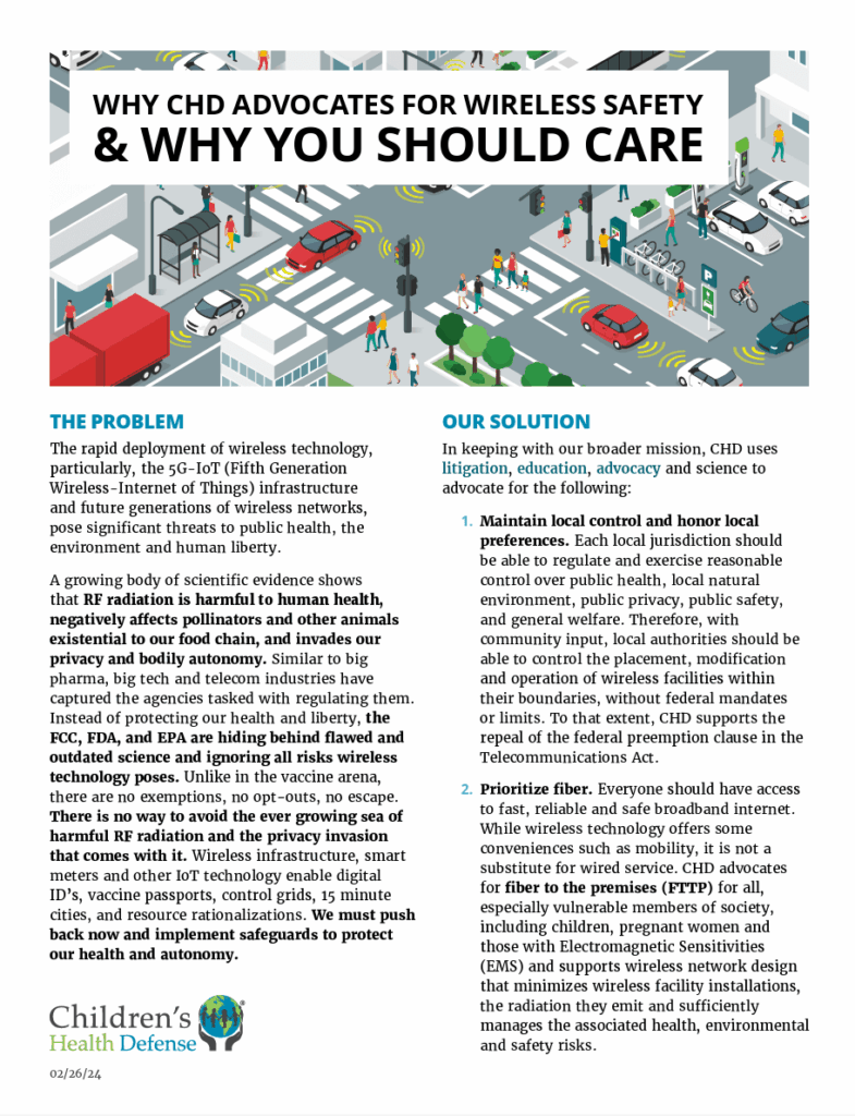 Why CHD advocates for wireless safety and why you should care
