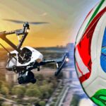soccer ball and drone