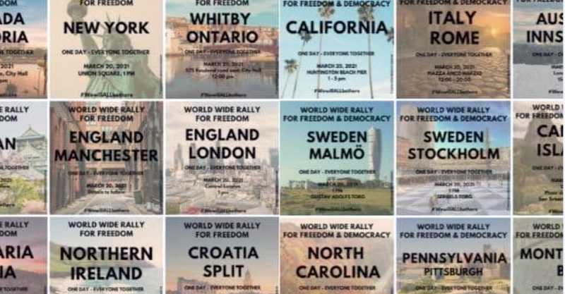 Demonstrators in more than 40 countries will gather Saturday, March 20.